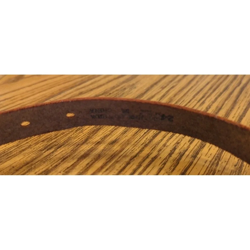 NOS Magic Forest Lake George NY Novelty Beaded Leather Belt Kids Youth Adult 24